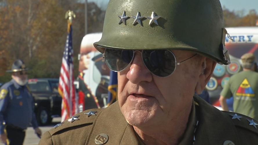 James Goodall at Veterans Day parade, Nov. 7, 2020, Southeast Christian Church