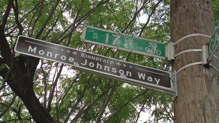 Monroe Johnson Way Sign