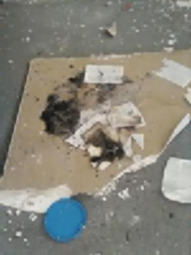 Damage to South Fork Church of God in Powell County, Kentucky after vandals break in