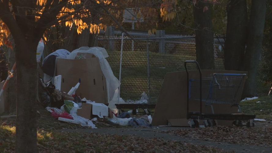 Downtown homeless camp to be cleared, date postponed