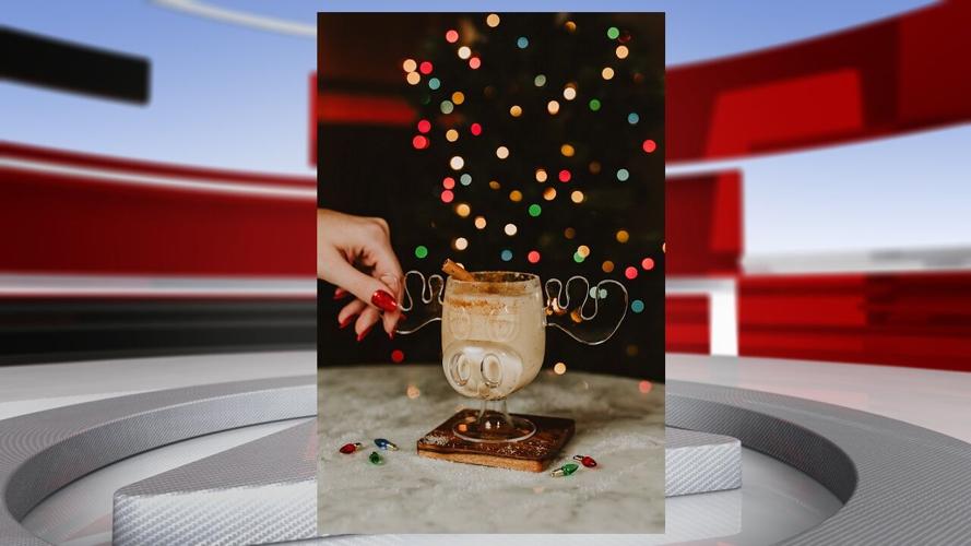 Merry at the Marriott bourbon eggnog.jpg