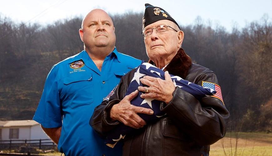 Hershel "Woody" Williams with grandson Brent Casey