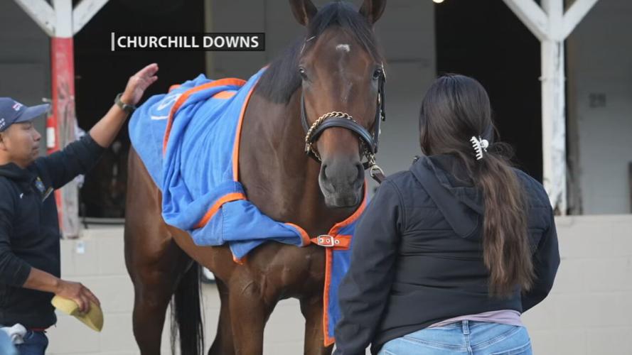 Fierceness outside stable at Churchill Downs