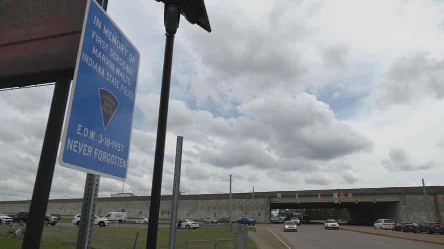 First Sgt. Marvin Walts sign in Clarksville, Indiana