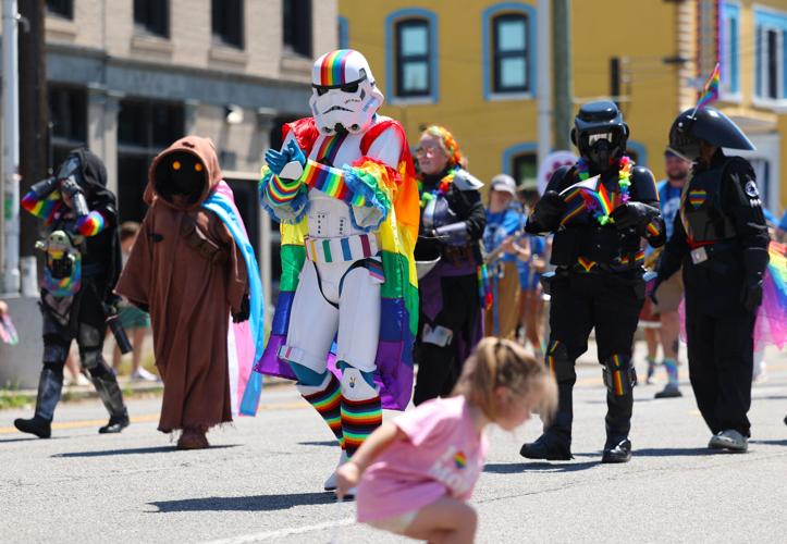 Star Wars figures at Kentuckiana Pride Parade