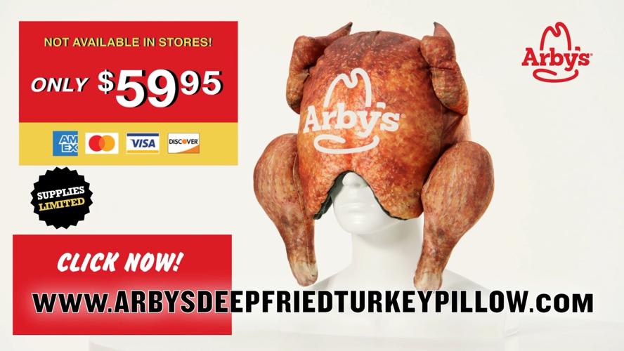 Arbys Turkey Pillow Sale