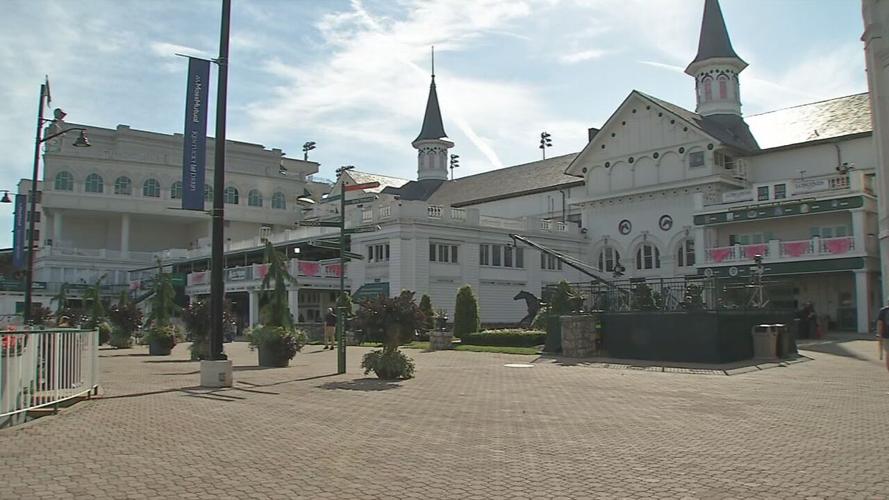 Churchill Downs on Oaks day 2020
