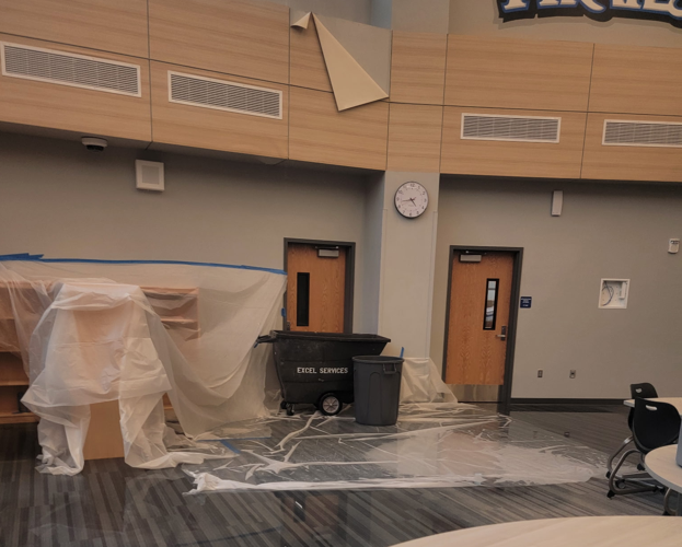 Water damage at Charlestown Elementary School