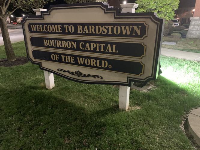 Bardstown bourbon capital sign