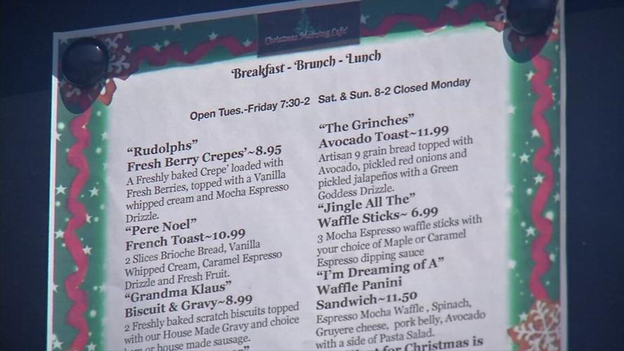 christmas morning cafe