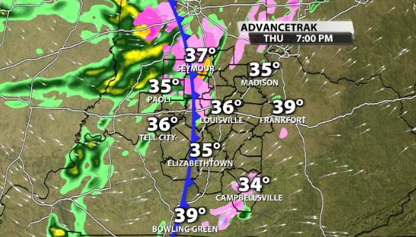 WINTRY MIX: Timing Out Rain & Snow Showers... | Weather Blog | Wdrb.com