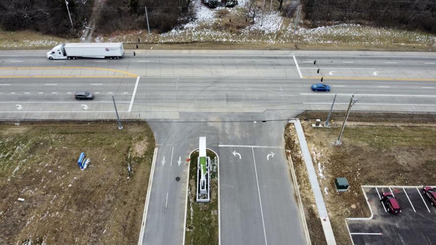 SouthPointe Commons intersection drone