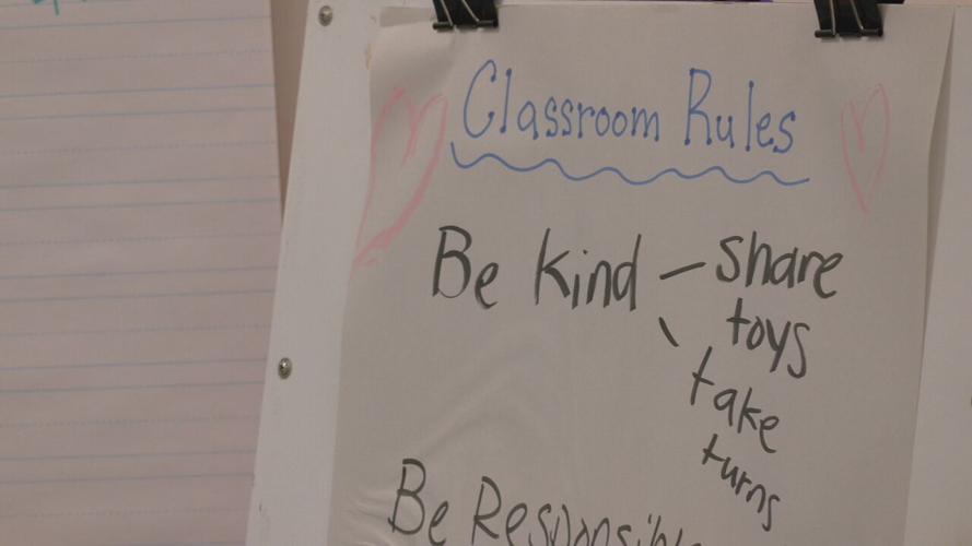 Classroom Rules Sign at George Unseld Early Childhood Center