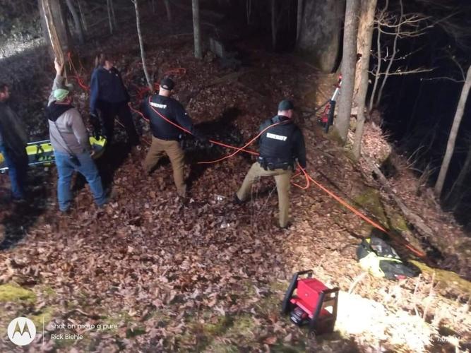 Woman rescued after falling off 60-ft cliff in a cave in Jennings County - 2.8.24