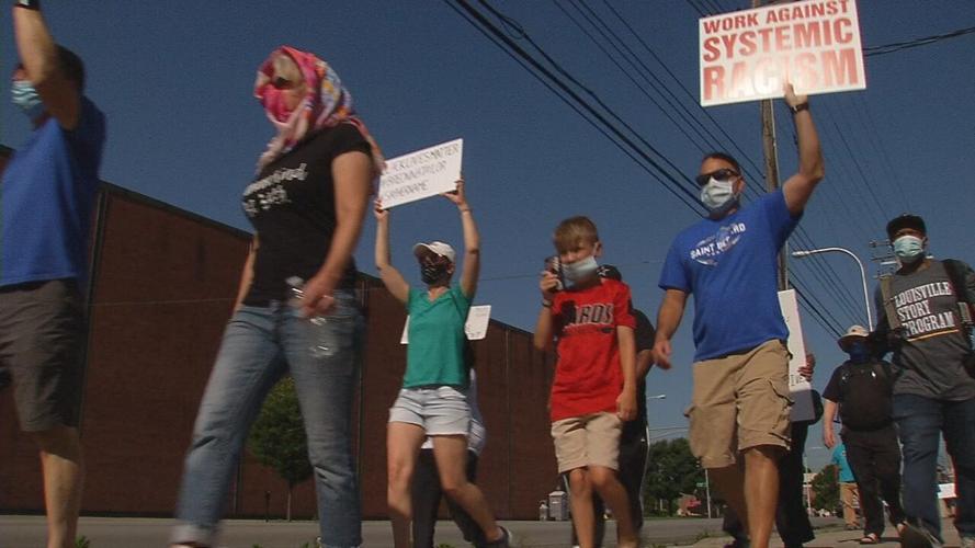 Catholics march down Broadway against racism - June 6, 2020