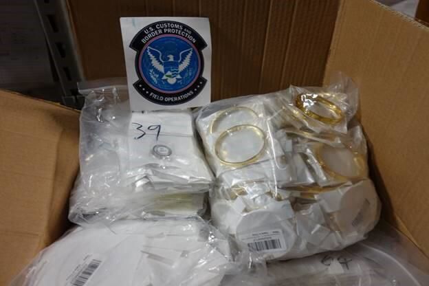 Counterfeit bracelets seized by U.S. Customs and Border Protection in Louisville in summer/fall 2019