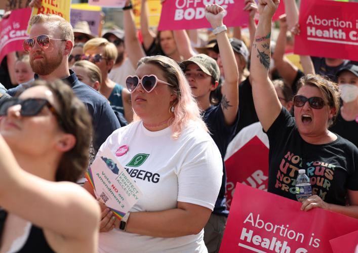 Abortion rally in downtown Louisville