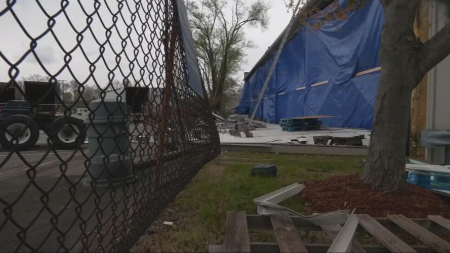 Newburg warehouse damaged in storm