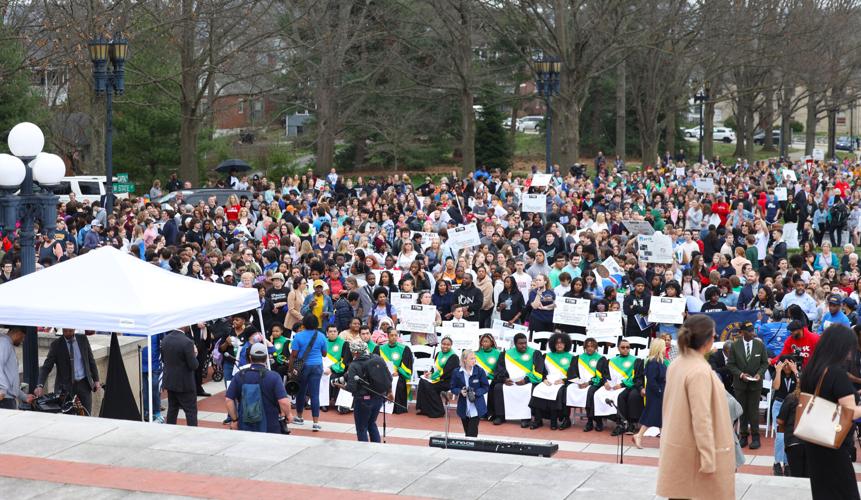 Crowd prepares for speeches at March on Frankfort.JPG