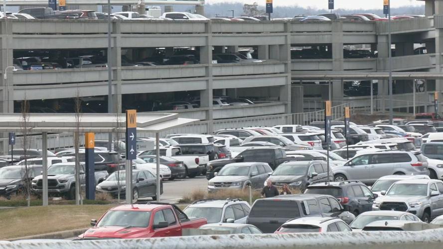 Louisville Airport parking lot