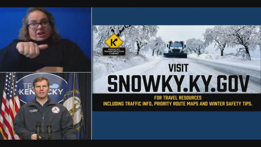 Gov. Beshear and Snowky.ky.gov website