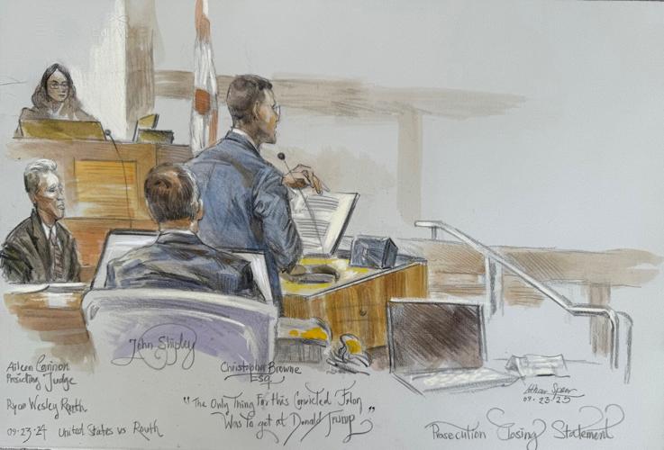 Courtroom Sketch: Ryan Routh trial