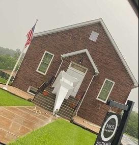 Steeple ripped off Church