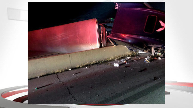 Overturned Truck Hauling Nutella