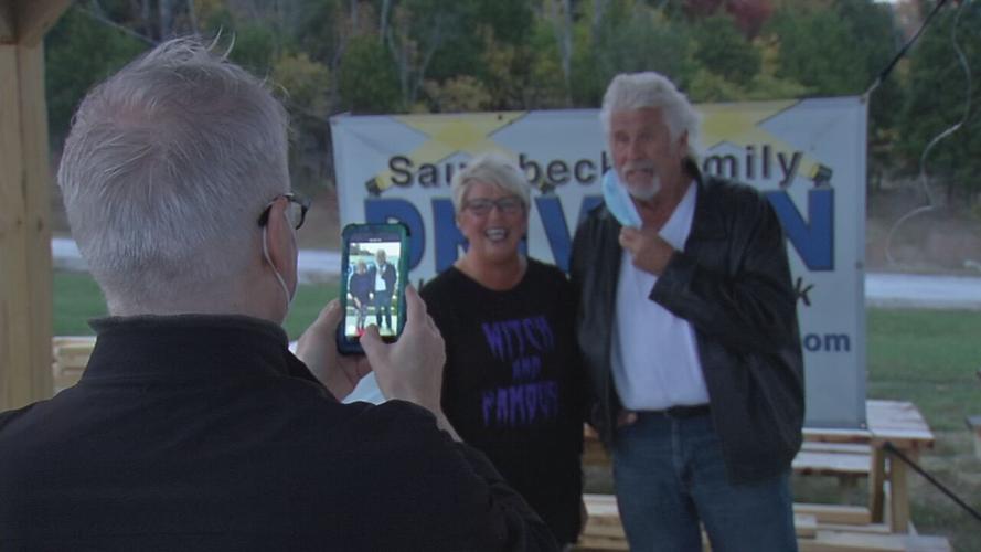 Barry Bostwick poses for a picture at screening of "The Rock Horror Picture Show" in Oldham County