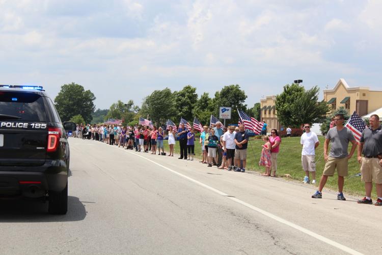 Funeral service and procession for Bardstown Police Ofc. Jason Ellis on May 30, 2013