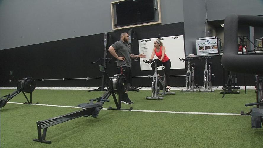 WDRB's Gina Glaros competes in Ohio Valley Wrestling's first combine