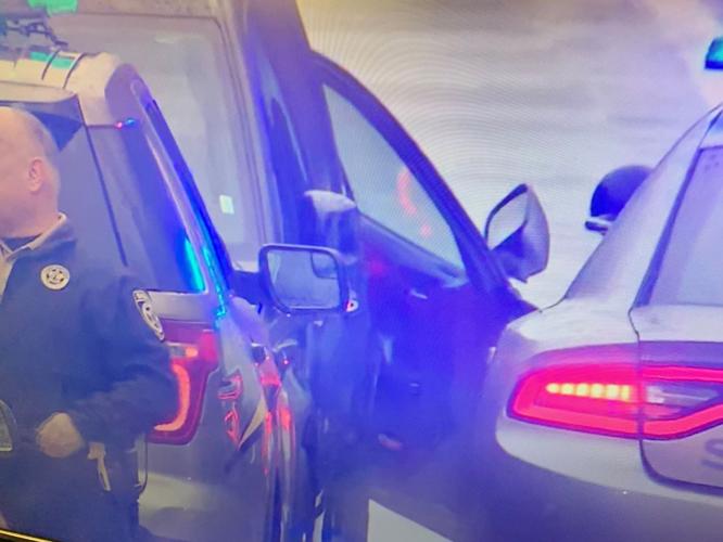 KSP police activity in Oldham County (shattered window)