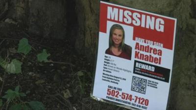 Missing persons poster for Andrea Knabel