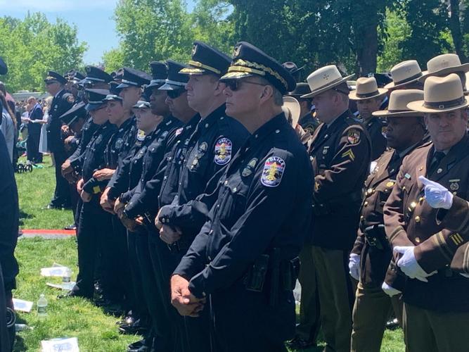 Chief Conrad at Memorial in Washington