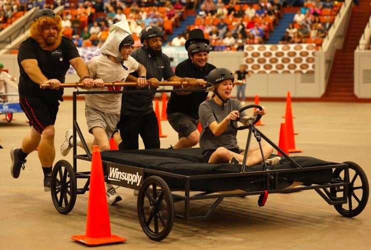 Group runs in bed races.JPG