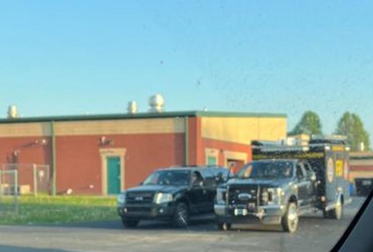 FBI vehicle in Boston, Kentucky on April 22, 2022