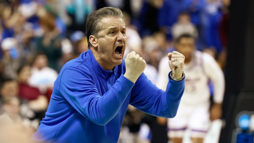 John Calipari shouts