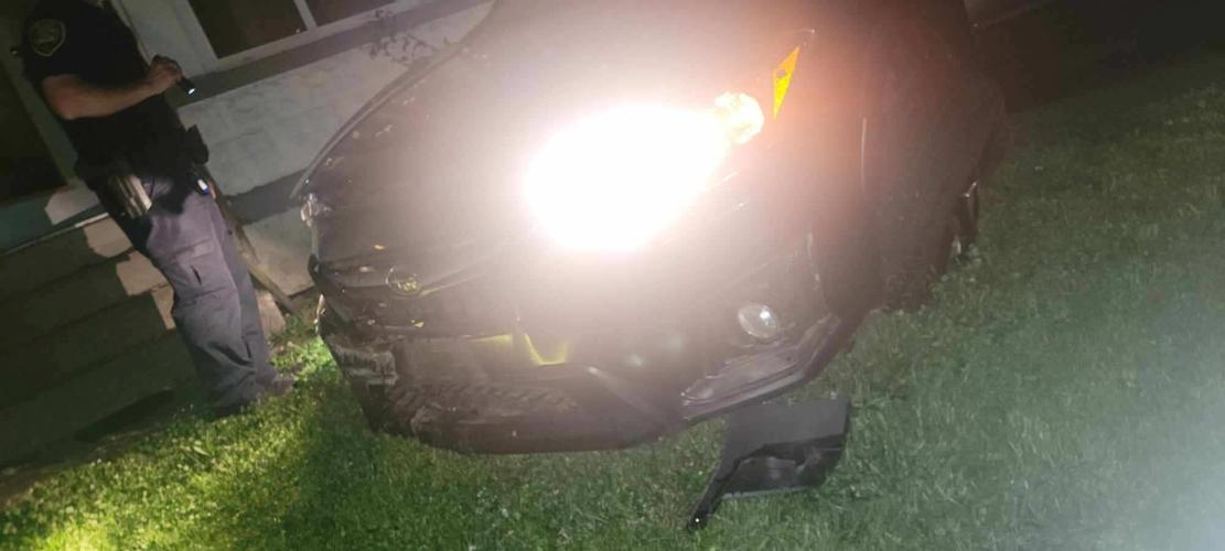 Car crashes into New Albany home