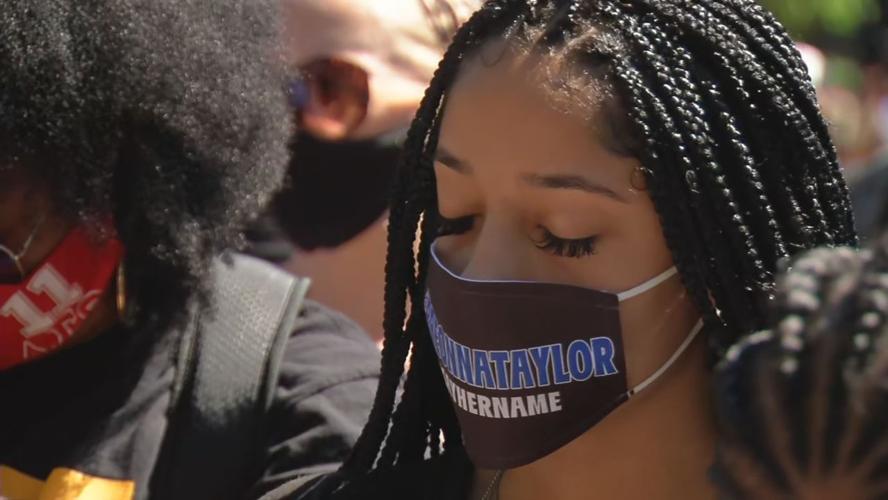 BLM healing ceremony 5-31-20, Breonna Taylor face mask