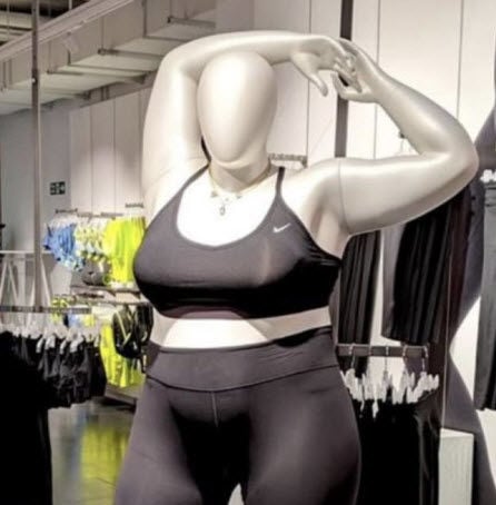 frente audible Visión Nike's plus-size mannequin defended after 'fat-shaming' by critics |  National | wdrb.com