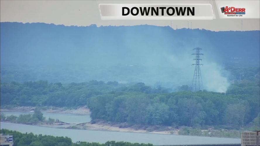 George Rogers Clark Homesite Fire (Towercam)