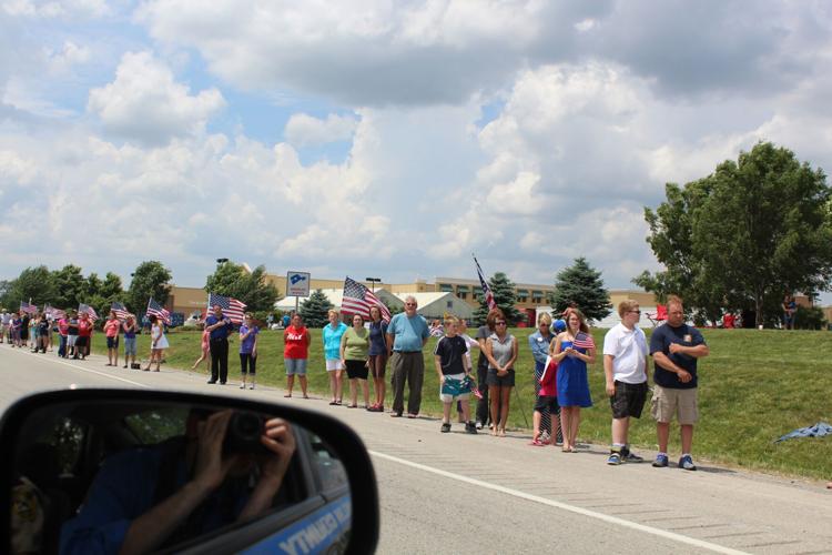 Funeral service and procession for Bardstown Police Ofc. Jason Ellis on May 30, 2013