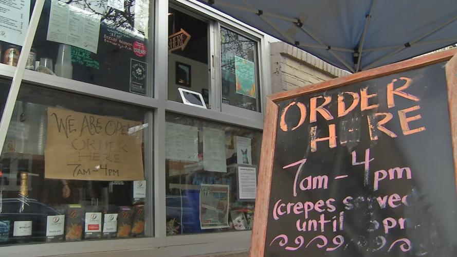 Safai Coffee serves customers through walk-up window