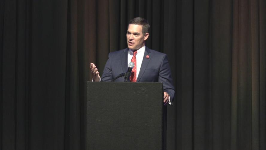 WDRB in the Morning Anchor Sterling Riggs emcees a fundraising breakfast for The Home of the Innocents