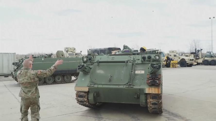 Indiana National Guard preparing equipment