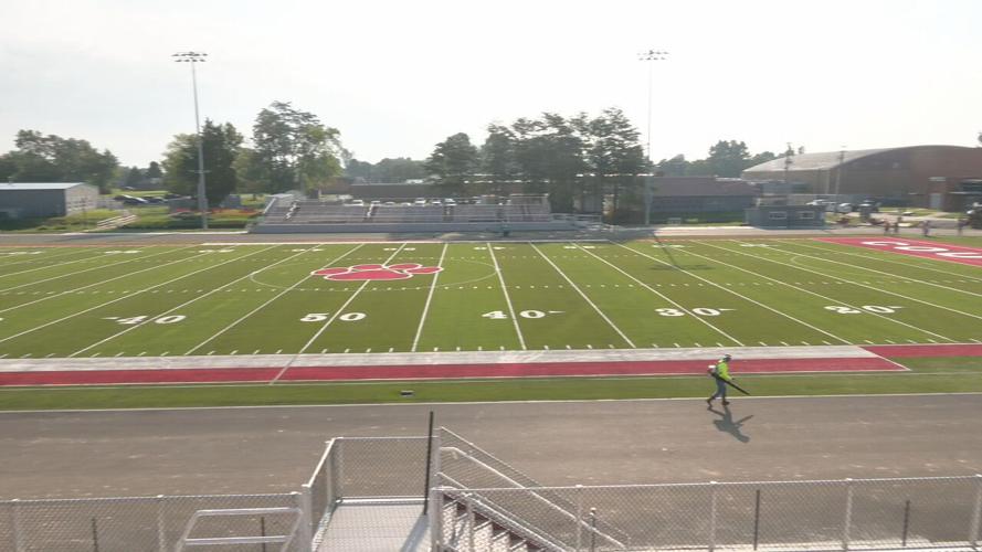 New turf football field at Bullitt Central High