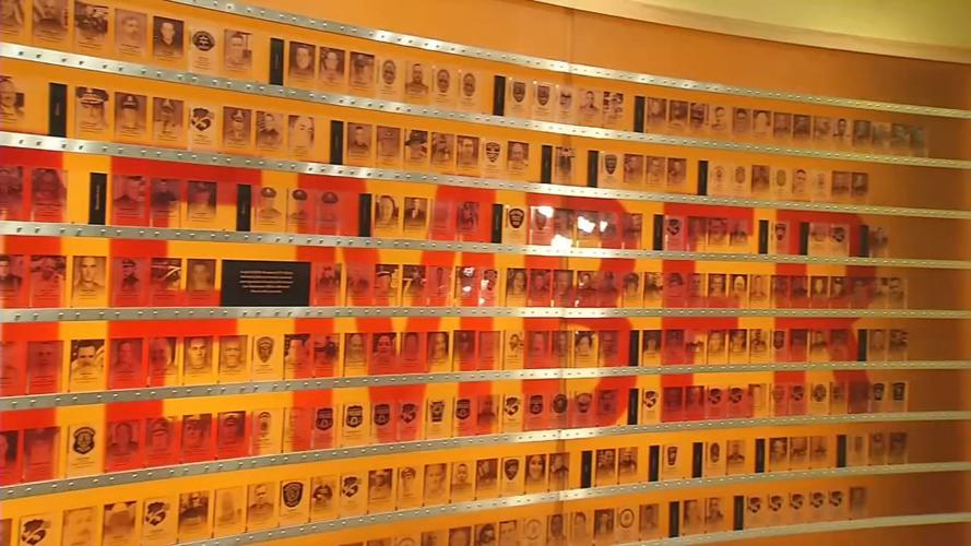 The Hall of Remembrance inside the National Law Enforcement Museum in Washington D.C.