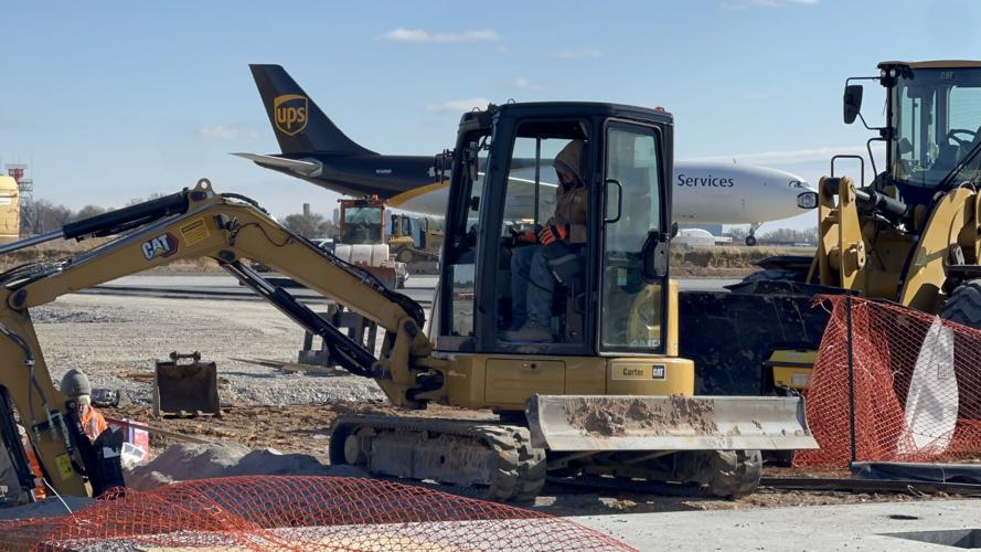 Geothermal wells under construction at SDF