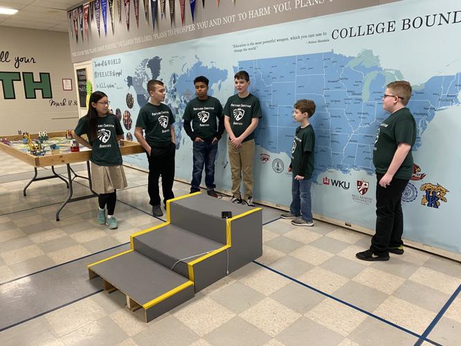 Portland Christian School robotics team