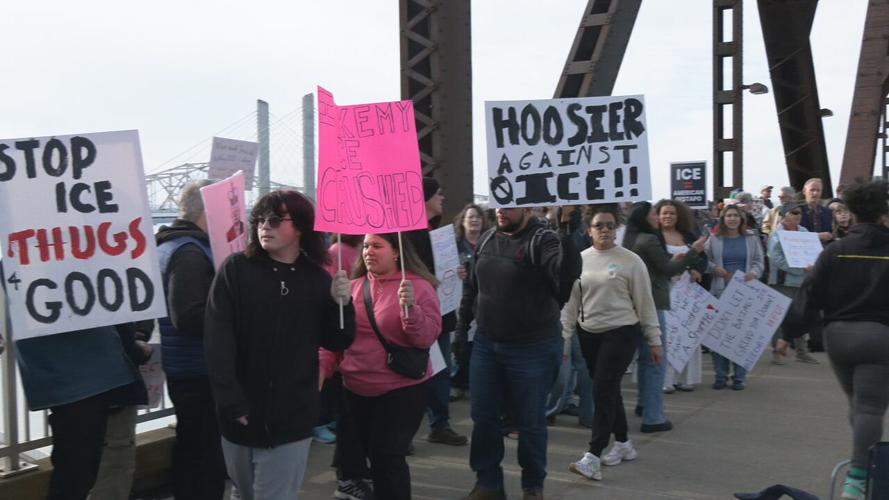 Students anti-ICE protest Louisville 2-16-26